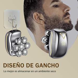 Rasoir électrique 5 en 1 pour hommes, rechargeable par USB, étanche IPX7, avec écran LED, lavable - Product Image 2