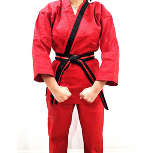 Uniformes de Karate hechos a medida 100% algodón, mejor calidad, venta al por mayor, ropa de artes marciales con logotipo liso - Product Image 1