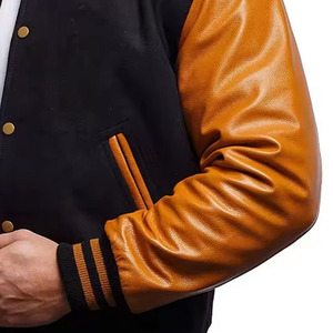Nueva Chaqueta Varsity de Invierno para Hombre, Estilo Moderno, con Mangas de Lana y Cuello Alto, Estilo Vintage - Product Image 4