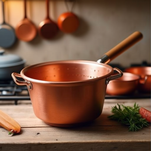 Caldero de Cobre (26cm) con Asa de Madera 26 1035 Utensilios de Cocina - Product Image 3