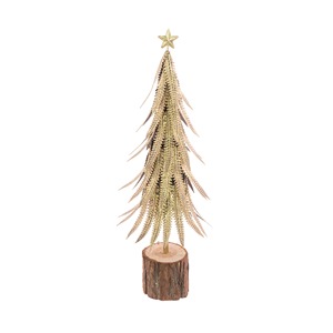 Pièce d'art d'arbre de Noël en métal rustique décor de vacances Vintage pour la maison entrée salle à manger et affichage festif saisonnier - Product Image 6