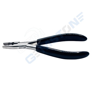 Pince professionnelle en acier inoxydable à 2 trous pour extensions de cheveux, outil à bec plat de 7 pouces pour micro-anneaux et nano-perles - Product Image 6