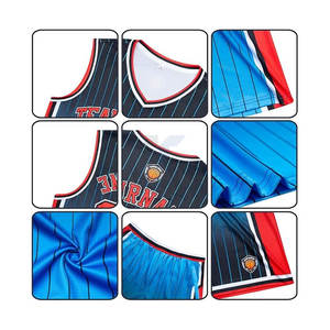 Maillots de basket-ball personnalisés, ensembles uniformes, noms et numéros imprimés, logos d'équipe, hommes, femmes, entraînement, jeux, tournois, antibactérien 100% - Product Image 3