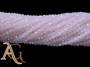 ลูกปัดกลมกลมสังเคราะห์สีชมพูโรสควอตซ์ลูกปัดหลวมลูกปัดจีนสำหรับทำเครื่องประดับขนาด2มม. 4มม. 6มม. 8มม. 10มม. - Product Image 6