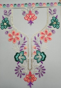 ผ้าปักลายดอกไม้สำหรับสวมใส่ตามชาติพันธุ์ปกคอพร้อมลำดับสำหรับงานเสื้อเคอร์ติส - Product Image 6