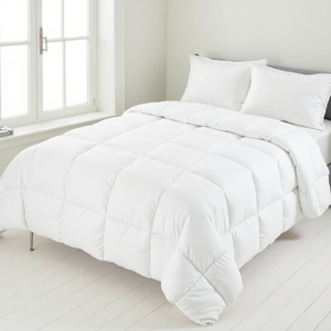 Edredón moderno ultra cálido de lujo, tela cepillada de 225cm X 220cm con plumón de 400gsm, estilo liso lavable transpirable alternativo - Product Image 4