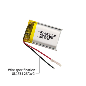 بطارية ليثيوم بوليمر قابلة لإعادة الشحن UFX 802030 بجهد 3.7 فولت وسعة 400 مللي أمبير في الساعة مع شهادات KC وUL1642 وPSE وUN38.3 - Product Image 3