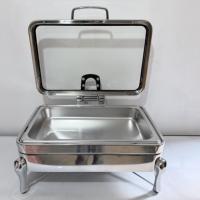 Chauffe-plat professionnel en acier inoxydable 9L, chauffage à l'alcool, contrôle de température 60-80°C, facile à assembler