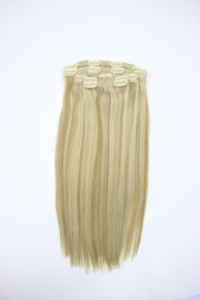 Extensions de cheveux à clipser en cheveux humains Remy vietnamiens, naturels, épais, pointes pleines, 100g, double trame machine, pour femmes, usage quotidien, mariage, permanente, toutes occasions - Product Image 2
