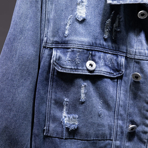 Custom Logo Oem <b>Jacket</b> Casual Streetwear Riding Coats <b>Denim</b> Jeans <b>Jackets</b> High Quality <b>Denim</b> <b>Jacket</b> for Men - Product Image 3
