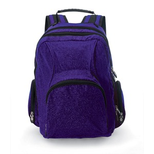 Mochila informal con diseño deportivo geométrico a la moda, cierre de cremallera, bolsa de porristas impermeable con purpurina para uso de estudiantes de viaje - Product Image 3