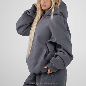 Unisex 100% Cotton <b>Bulk</b> Hoodie High Quality Heavyweight French <b>Terry</b> Cotton Blend Custom Logo Plain Oversized Tracksuit for - Product Image 4