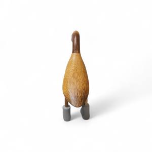 Pato de madera al por mayor, estatuilla de pato de madera, decoración del hogar de Estilo Vintage para estante o repisa - Product Image 4