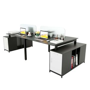 Mesa de Salón Uconcept HBUC032 de 4 Patas con Gabinete, 120x300cm, Estilo de Diseño Contemporáneo, Fabricada en Madera de Caucho, Requiere Ensamblaje de Patas - Product Image 1