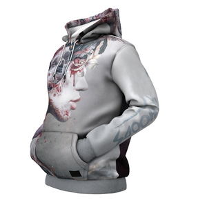 Sweat-shirts unisexes à imprimé graphique personnalisé, 100% polyester, en molleton tricoté respirant, épais, à capuche, surdimensionnés, impression 3D en relief, grandes tailles pour hommes - Product Image 6