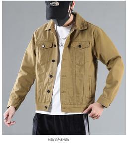 Chaquetas de Hombre, Marca de Moda, Estilo Denim, Holgadas, Versión Casual para Deportes, Chaqueta de Motociclista, Abrigos de Hombre - Product Image 6