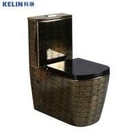 WC Art Déco OEM à chasse directe, de luxe, sans bride, avec abattant fin à fermeture douce, disponible avec certification CE