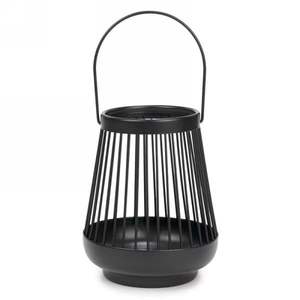 Farol Decorativo de Hierro Forjado con Detalles, Perfecto para Festivales, Cenas a la Luz de las Velas, Interiores del Hogar y Áreas Exteriores - Product Image 1