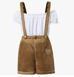 Dernier design Lederhosen Wear Shorts bavarois pour femmes Damen Trachten Oktoberfest Shorts pour femmes - Product Image 2