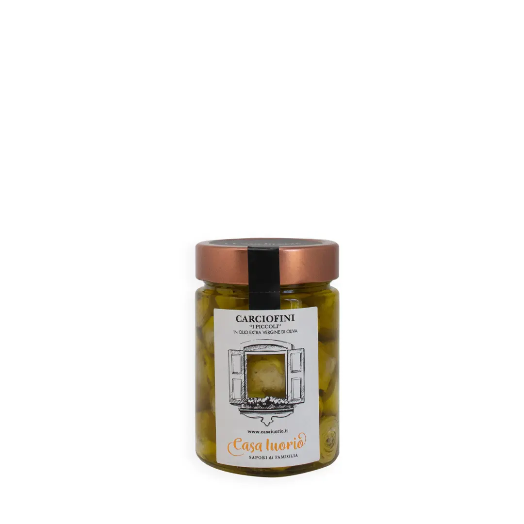 Carciofi italiani di alta qualità in olio extra vergine di oliva per antipasti, contorni, sandwich