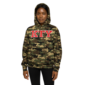 DST Delta Camo Pullover <b>Hoodie</b> Premium Cotton Blend Greek Sorority Apparel Divine Nine HBCU Greek Life Clothing Custom - Product Image 1