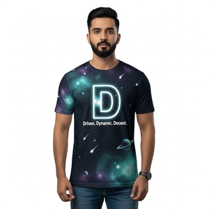 Camisetas con texto de neón con temática de galaxias para amantes de la ropa de calle hip hop con toque de la vieja escuela y moda de hip hop para uso en interiores y exteriores - Product Image 1