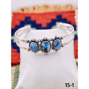 Southwest Handmade Golden Hills Fashion <b>Cuff</b> <b>Bracelet</b> Turquoise Sterling <b>Silver</b> Elegant Golden Hill's Turquoise <b>Cuff</b> <b>Bracelet</b> - Product Image 3