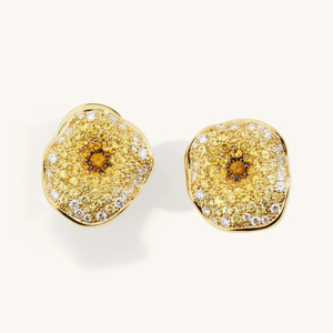 Luxury Floral <b>Stud</b> Earrings for Women 18K Gold Plated Micro Pave CZ Flower Earrings Fashion Wedding Party Jewelry - Product Image 1