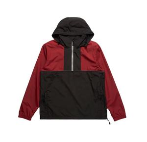 Chaqueta Cortavientos Deportiva Informal Transpirable al por Mayor, Chaqueta Impermeable con Bloques de Color para Exteriores, Talla Grande, Cierre de Cremallera - Product Image 1