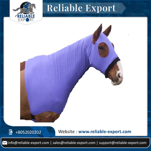 Capucha de Protección para Caballos de Spandex con Cierre de Cremallera de Mentón a Pecho - Product Image 4