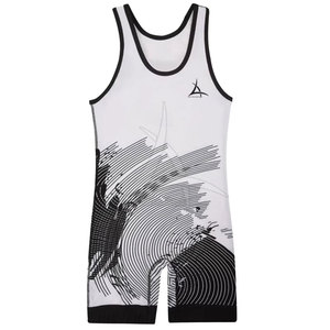 Combinaison de lutte personnalisée respirante de haute qualité à séchage rapide écologique en spandex/polyester pour hommes adultes, vêtements de sport imprimés - Product Image 2