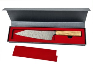 Venta al por mayor pedidos a granel personalizados OEM ODM servicio profesional hecho a mano de acero damasco cuchillo de cocina con mango de madera de olivo - Product Image 6