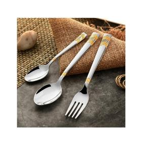 Juego de vajilla de metal con logotipo personalizado, cuchillo, cuchara, tenedor, cubiertos, juego de cubiertos de acero inoxidable, fabricante y exportador - Product Image 5