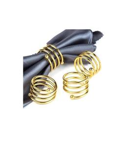 Servilleteros de lujo para eventos para Decoración de mesa hechos a mano en metal con elegancia vintage y patrones detallados de acabado Premium - Product Image 6