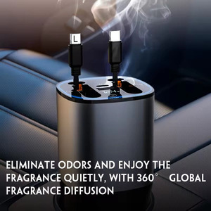 120W PD QC3.0 4 trong 1 linh hoạt có thể thu vào xe sạc nhanh cho Apple USB Loại C siêu nhanh sạc thuốc lá nhẹ hơn Adapter - Product Image 4