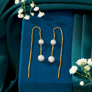 มาซี่ ซุย ดาการ์ต่างหูมุกทองคำสำหรับผู้หญิง - Product Image 1