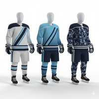 Maillots et chaussettes de hockey sur glace personnalisés par sublimation 2026 |   Polyester de haute qualité 180g 100% |   Col en V à séchage rapide |   Usine de fabrication de produits sportifs OEM