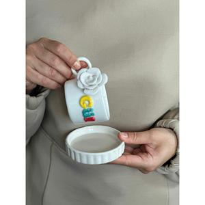 Tazza con nome con figura rosa