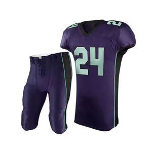 Conjunto de uniforme de fútbol americano unisex de talla grande con diseño personalizado, Camisetas estampadas transpirables para adultos - Product Image 5