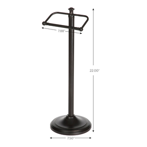 Porte-rouleau de papier toilette enduit de poudre de couleur noire haut de gamme stockage de papier toilette moderne à un prix abordable - Product Image 2