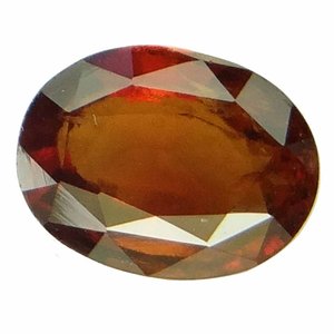 พลอยเฮสโซไนต์ (โกเมด) รูปไข่ ธรรมชาติและได้รับการรับรอง สำหรับเป็นพลอยประจำวันเกิดตามจักรราศี จาก ARIHANT GEMS Jewels - Product Image 1