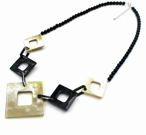 HF CRAFTS-Collar de cuerno de búfalo orgánico de diseño personalizado para mujer, cadena completa hecha a mano con acentos de cuerno de buey - Product Image 5