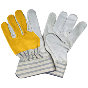 Guantes de trabajo de aparejo canadienses mejor clasificados Logotipo de protección de seguridad industrial de cuero de vaca de larga duración resistente - Product Image 6