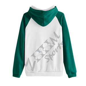 Sudadera con capucha de punto informal con forro de gran tamaño para mujer, jersey de manga larga con logotipo frontal, estampado de otoño e invierno - Product Image 2