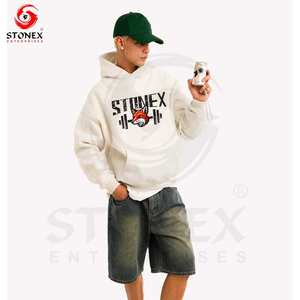 เสื้อฮู้ดพิมพ์ลายโลโก้กราฟิกสำหรับผู้ชายเสื้อผ้าแนวสตรีทพิมพ์ลายกรดสำหรับฤดูหนาวพิมพ์ดิจิตอล - Product Image 4