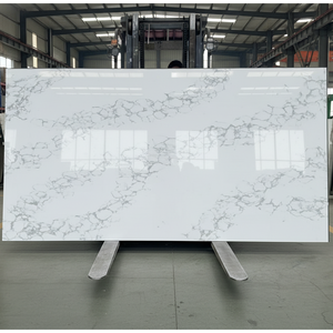 Bán buôn tùy chỉnh calacatta trắng tinh tế màu xám tĩnh mạch đá cẩm thạch nhìn thạch anh đá phiến cho nhà bếp Countertop phòng tắm Vanity đầu - Product Image 6