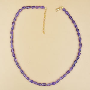 Unique Sterling Silver Necklace Amethyst Healing <b>Crystal</b> Amethyst Necklace For Women Birthday Gift - Product Image 2