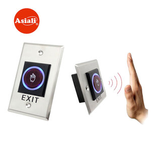 Botão de Saída Sem Toque em Aço Inoxidável Tipo 86/115 NO/NC/COM para Sistema de Controle de Acesso (12V/24V DC) - Product Image 1