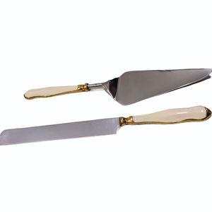 Juego de Servidores de Pastel de Acero Inoxidable de Diseño Moderno con Mango Decorativo para Mesas de Postres y Uso Doméstico - Product Image 1