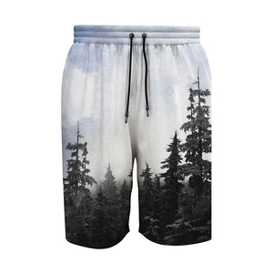 Wholesale summer cotton men shorts Urban Pipe Special Summer <b>Leaf</b> Pattern Bermuda baggy shorts for Men - Product Image 4